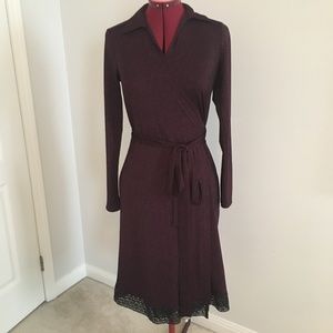 Long Sleeve Wrap Dress